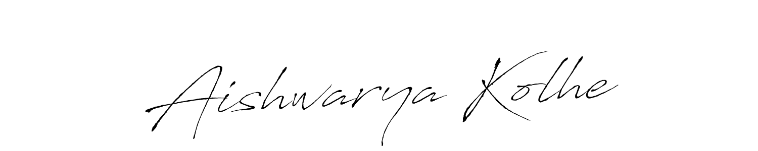 Design your own signature with our free online signature maker. With this signature software, you can create a handwritten (Antro_Vectra) signature for name Aishwarya Kolhe. Aishwarya Kolhe signature style 6 images and pictures png
