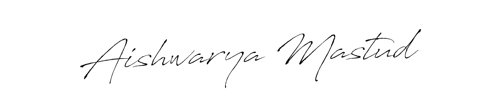 Design your own signature with our free online signature maker. With this signature software, you can create a handwritten (Antro_Vectra) signature for name Aishwarya Mastud. Aishwarya Mastud signature style 6 images and pictures png