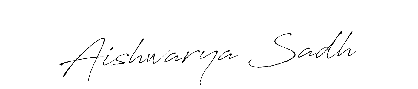 Use a signature maker to create a handwritten signature online. With this signature software, you can design (Antro_Vectra) your own signature for name Aishwarya Sadh. Aishwarya Sadh signature style 6 images and pictures png