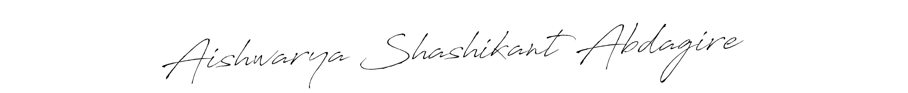 Create a beautiful signature design for name Aishwarya Shashikant Abdagire. With this signature (Antro_Vectra) fonts, you can make a handwritten signature for free. Aishwarya Shashikant Abdagire signature style 6 images and pictures png