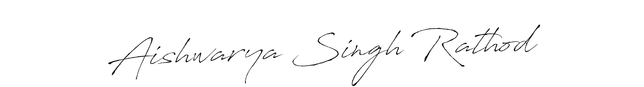 How to make Aishwarya Singh Rathod name signature. Use Antro_Vectra style for creating short signs online. This is the latest handwritten sign. Aishwarya Singh Rathod signature style 6 images and pictures png