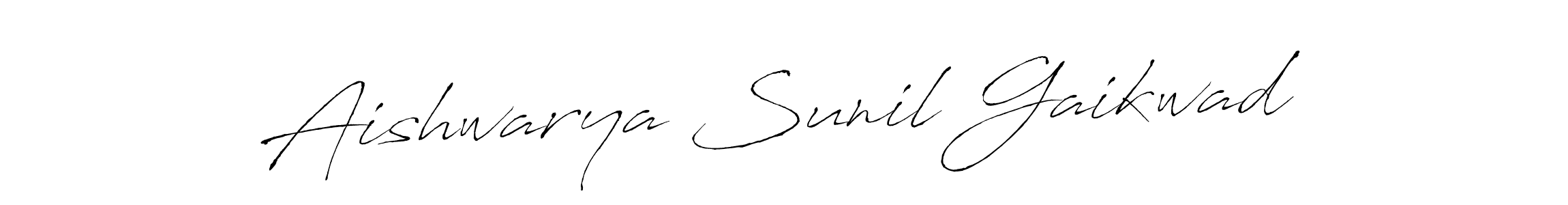 This is the best signature style for the Aishwarya Sunil Gaikwad name. Also you like these signature font (Antro_Vectra). Mix name signature. Aishwarya Sunil Gaikwad signature style 6 images and pictures png