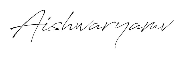 A dynamic signature style for Aishwaryamv using Antro_Vectra script. Designed to look authentic, handwritten, and professional. Aishwaryamv signature style 6 images and pictures png