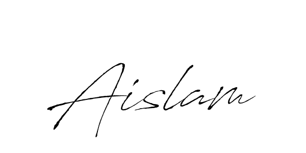 Aislam stylish signature style. Best Handwritten Sign (Antro_Vectra) for my name. Handwritten Signature Collection Ideas for my name Aislam. Aislam signature style 6 images and pictures png