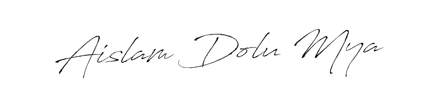 It looks lik you need a new signature style for name Aislam Dolu Mya. Design unique handwritten (Antro_Vectra) signature with our free signature maker in just a few clicks. Aislam Dolu Mya signature style 6 images and pictures png