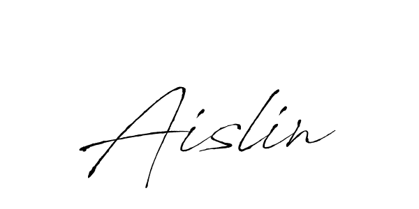 Design your own signature with our free online signature maker. With this signature software, you can create a handwritten (Antro_Vectra) signature for name Aislin. Aislin signature style 6 images and pictures png