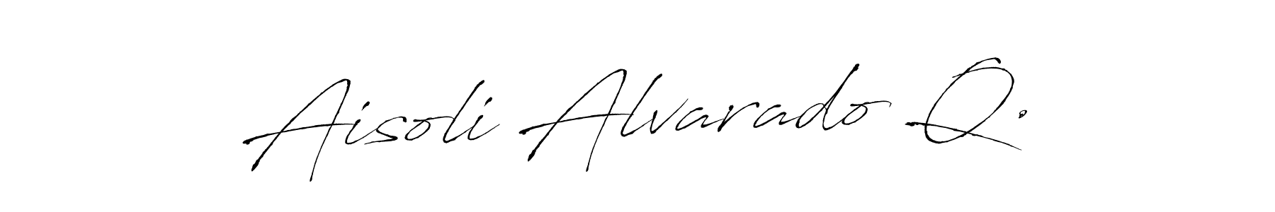 Use a signature maker to create a handwritten signature online. With this signature software, you can design (Antro_Vectra) your own signature for name Aisoli Alvarado Q.. Aisoli Alvarado Q. signature style 6 images and pictures png