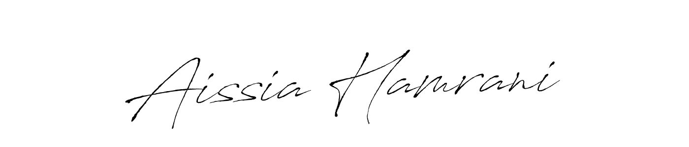 It looks lik you need a new signature style for name Aissia Hamrani. Design unique handwritten (Antro_Vectra) signature with our free signature maker in just a few clicks. Aissia Hamrani signature style 6 images and pictures png
