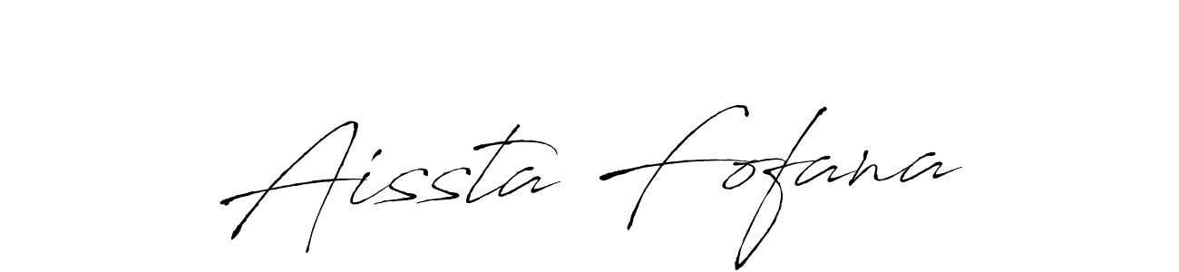 Create a beautiful signature design for name Aissta Fofana. With this signature (Antro_Vectra) fonts, you can make a handwritten signature for free. Aissta Fofana signature style 6 images and pictures png