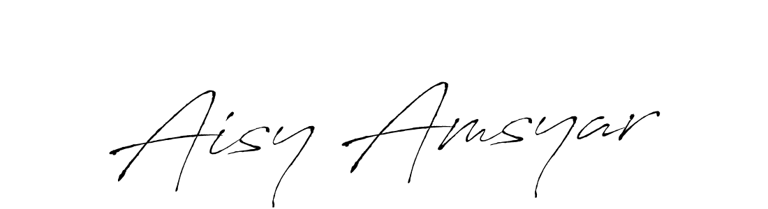 Antro_Vectra is a professional signature style that is perfect for those who want to add a touch of class to their signature. It is also a great choice for those who want to make their signature more unique. Get Aisy Amsyar name to fancy signature for free. Aisy Amsyar signature style 6 images and pictures png