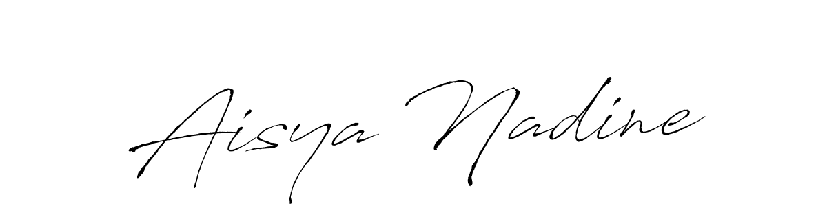 Also we have Aisya Nadine name is the best signature style. Create professional handwritten signature collection using Antro_Vectra autograph style. Aisya Nadine signature style 6 images and pictures png