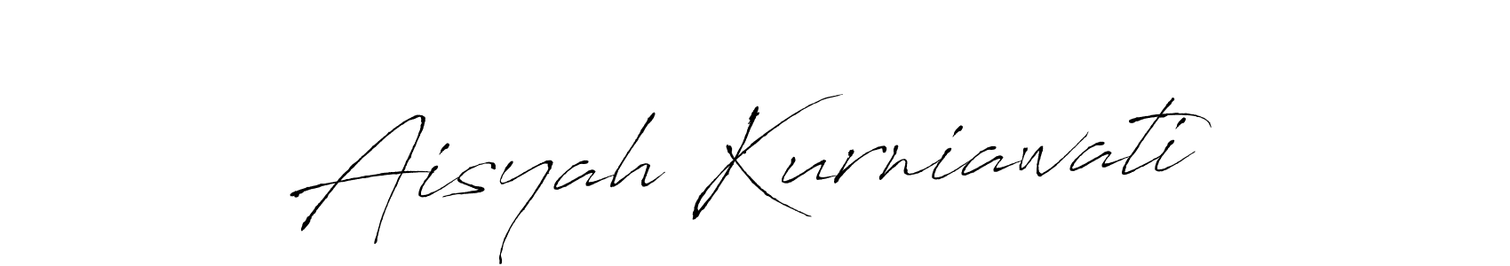 Use a signature maker to create a handwritten signature online. With this signature software, you can design (Antro_Vectra) your own signature for name Aisyah Kurniawati. Aisyah Kurniawati signature style 6 images and pictures png