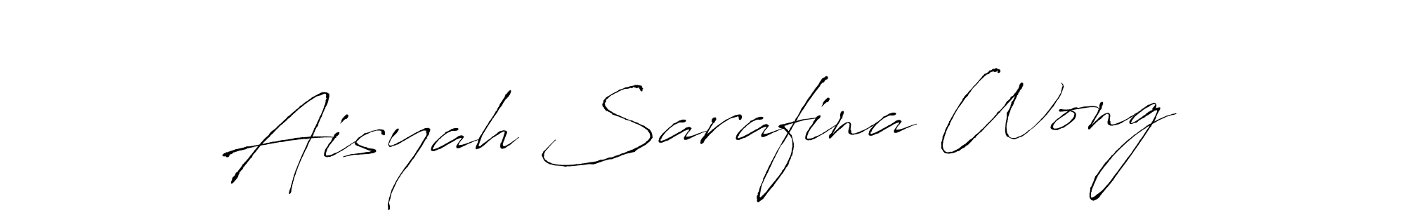 How to make Aisyah Sarafina Wong signature? Antro_Vectra is a professional autograph style. Create handwritten signature for Aisyah Sarafina Wong name. Aisyah Sarafina Wong signature style 6 images and pictures png