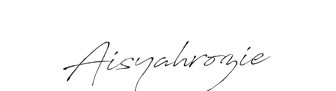 Also You can easily find your signature by using the search form. We will create Aisyahrozie name handwritten signature images for you free of cost using Antro_Vectra sign style. Aisyahrozie signature style 6 images and pictures png