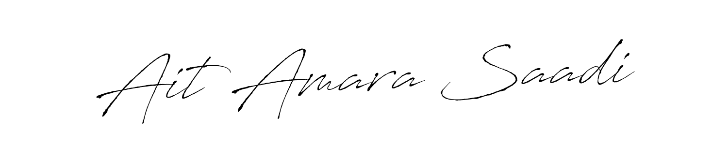if you are searching for the best signature style for your name Ait Amara Saadi. so please give up your signature search. here we have designed multiple signature styles  using Antro_Vectra. Ait Amara Saadi signature style 6 images and pictures png