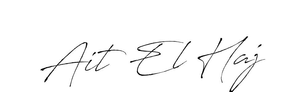 Also we have Ait El Haj name is the best signature style. Create professional handwritten signature collection using Antro_Vectra autograph style. Ait El Haj signature style 6 images and pictures png