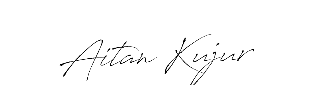 Similarly Antro_Vectra is the best handwritten signature design. Signature creator online .You can use it as an online autograph creator for name Aitan Kujur. Aitan Kujur signature style 6 images and pictures png