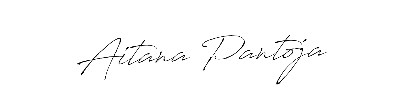 Also we have Aitana Pantoja name is the best signature style. Create professional handwritten signature collection using Antro_Vectra autograph style. Aitana Pantoja signature style 6 images and pictures png