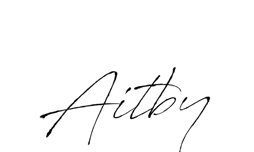 Make a beautiful signature design for name Aitby. With this signature (Antro_Vectra) style, you can create a handwritten signature for free. Aitby signature style 6 images and pictures png