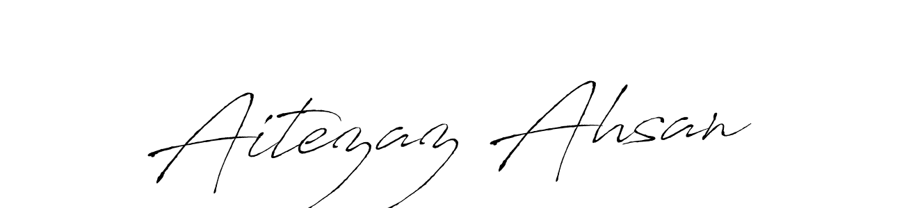 Create a beautiful signature design for name Aitezaz Ahsan. With this signature (Antro_Vectra) fonts, you can make a handwritten signature for free. Aitezaz Ahsan signature style 6 images and pictures png