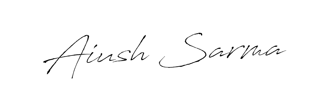 if you are searching for the best signature style for your name Aiush Sarma. so please give up your signature search. here we have designed multiple signature styles  using Antro_Vectra. Aiush Sarma signature style 6 images and pictures png