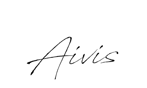 You should practise on your own different ways (Antro_Vectra) to write your name (Aivis) in signature. don't let someone else do it for you. Aivis signature style 6 images and pictures png