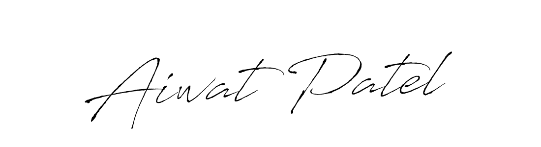 How to make Aiwat Patel name signature. Use Antro_Vectra style for creating short signs online. This is the latest handwritten sign. Aiwat Patel signature style 6 images and pictures png