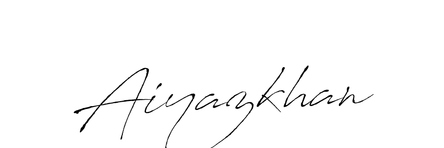 Design your own signature with our free online signature maker. With this signature software, you can create a handwritten (Antro_Vectra) signature for name Aiyazkhan. Aiyazkhan signature style 6 images and pictures png