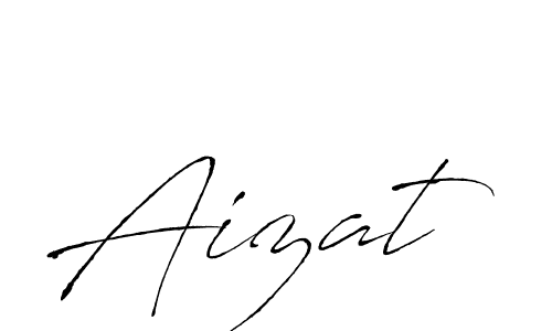 Design your own signature with our free online signature maker. With this signature software, you can create a handwritten (Antro_Vectra) signature for name Aizat. Aizat signature style 6 images and pictures png