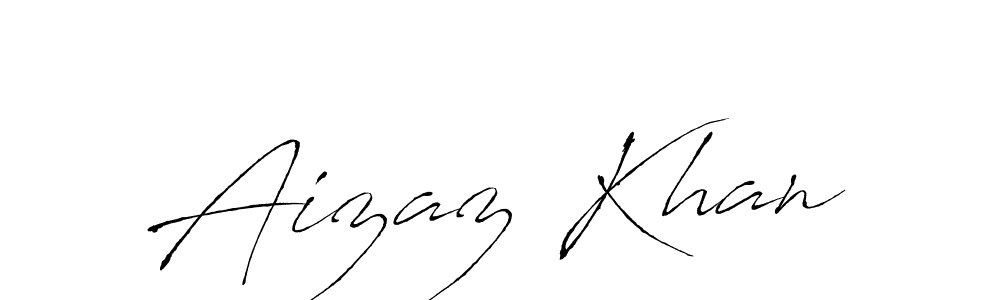 Make a beautiful signature design for name Aizaz Khan. With this signature (Antro_Vectra) style, you can create a handwritten signature for free. Aizaz Khan signature style 6 images and pictures png