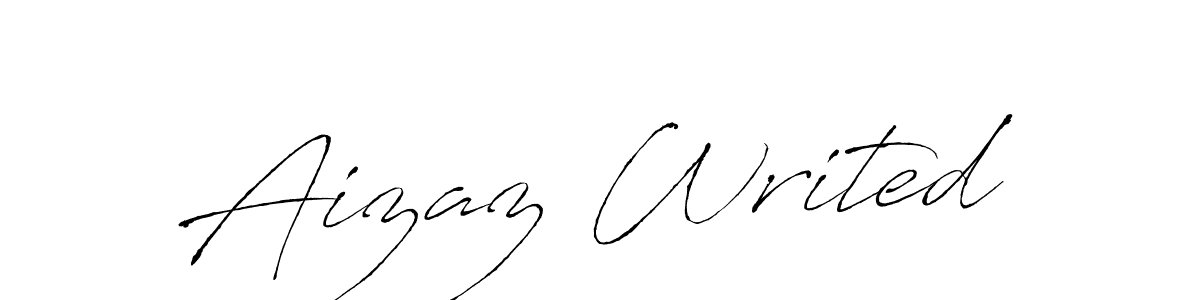 It looks lik you need a new signature style for name Aizaz Writed. Design unique handwritten (Antro_Vectra) signature with our free signature maker in just a few clicks. Aizaz Writed signature style 6 images and pictures png