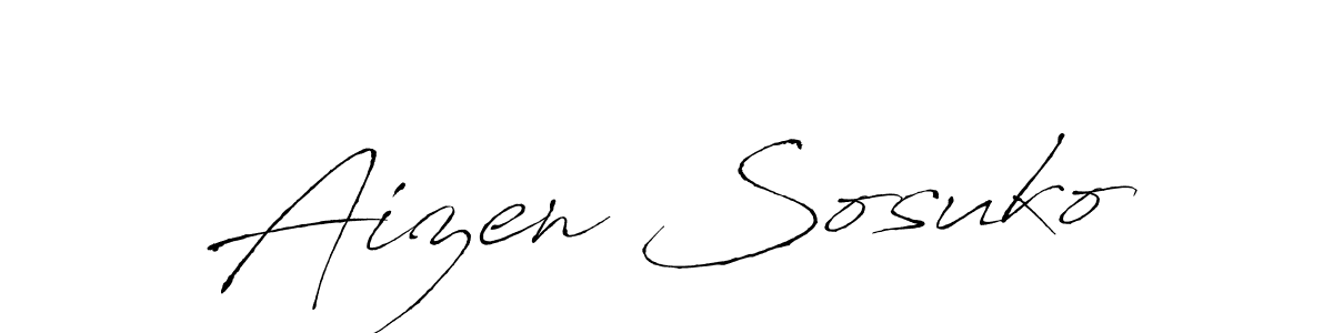 You should practise on your own different ways (Antro_Vectra) to write your name (Aizen Sosuko) in signature. don't let someone else do it for you. Aizen Sosuko signature style 6 images and pictures png