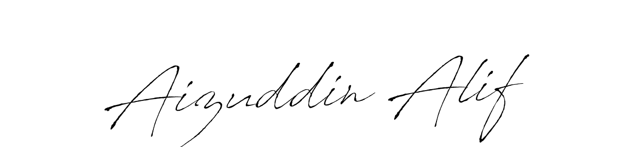 How to make Aizuddin Alif signature? Antro_Vectra is a professional autograph style. Create handwritten signature for Aizuddin Alif name. Aizuddin Alif signature style 6 images and pictures png