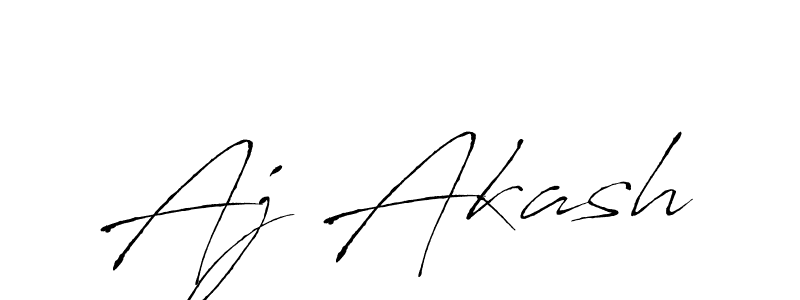 Also we have Aj Akash name is the best signature style. Create professional handwritten signature collection using Antro_Vectra autograph style. Aj Akash signature style 6 images and pictures png