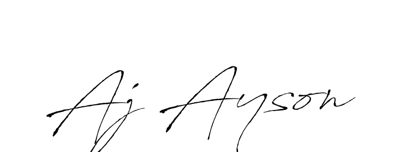 How to make Aj Ayson signature? Antro_Vectra is a professional autograph style. Create handwritten signature for Aj Ayson name. Aj Ayson signature style 6 images and pictures png