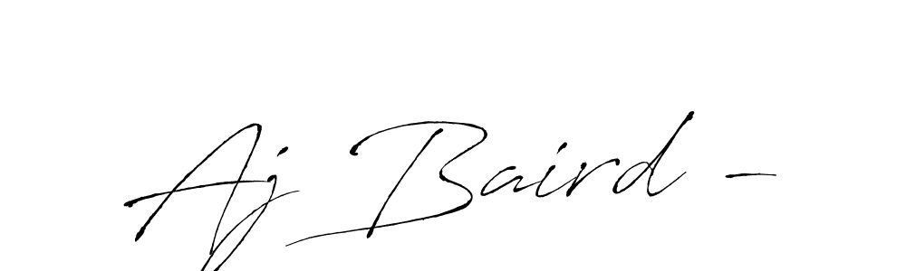 How to make Aj Baird - name signature. Use Antro_Vectra style for creating short signs online. This is the latest handwritten sign. Aj Baird - signature style 6 images and pictures png