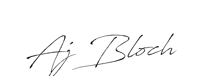 How to make Aj Bloch name signature. Use Antro_Vectra style for creating short signs online. This is the latest handwritten sign. Aj Bloch signature style 6 images and pictures png