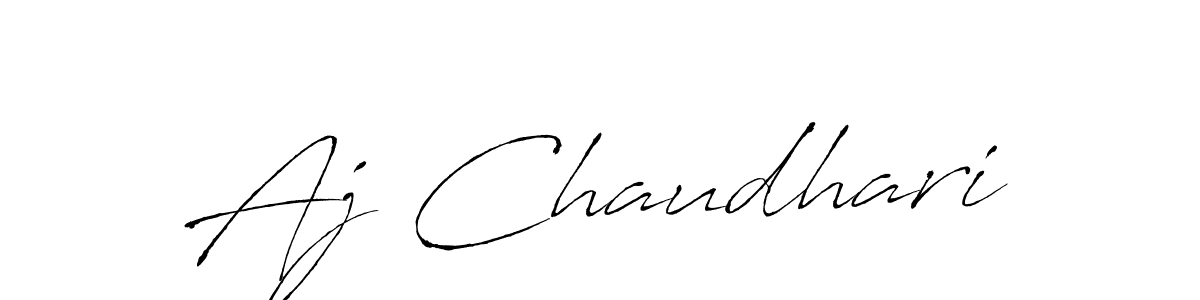 Create a beautiful signature design for name Aj Chaudhari. With this signature (Antro_Vectra) fonts, you can make a handwritten signature for free. Aj Chaudhari signature style 6 images and pictures png