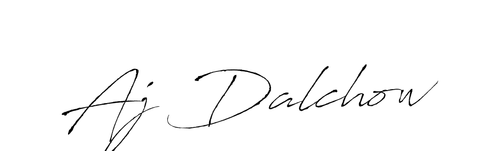 Design your own signature with our free online signature maker. With this signature software, you can create a handwritten (Antro_Vectra) signature for name Aj Dalchow. Aj Dalchow signature style 6 images and pictures png