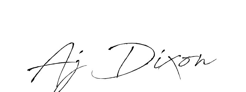 Design your own signature with our free online signature maker. With this signature software, you can create a handwritten (Antro_Vectra) signature for name Aj Dixon. Aj Dixon signature style 6 images and pictures png