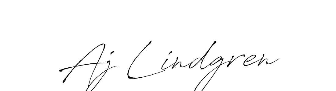 Make a beautiful signature design for name Aj Lindgren. With this signature (Antro_Vectra) style, you can create a handwritten signature for free. Aj Lindgren signature style 6 images and pictures png