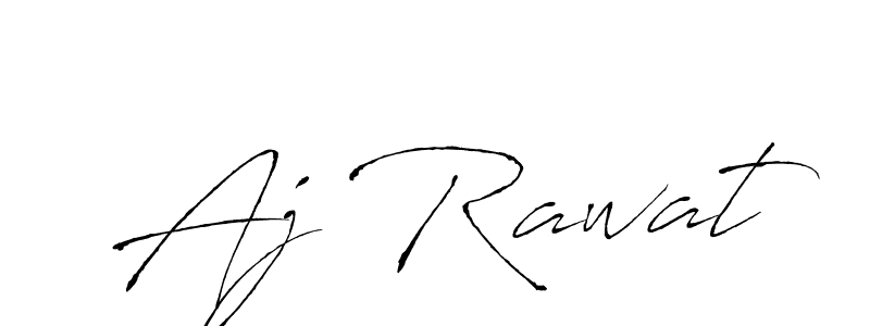 Also we have Aj Rawat name is the best signature style. Create professional handwritten signature collection using Antro_Vectra autograph style. Aj Rawat signature style 6 images and pictures png