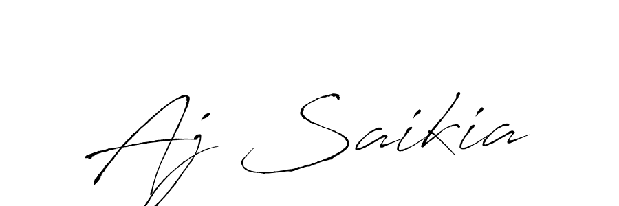 Use a signature maker to create a handwritten signature online. With this signature software, you can design (Antro_Vectra) your own signature for name Aj Saikia. Aj Saikia signature style 6 images and pictures png