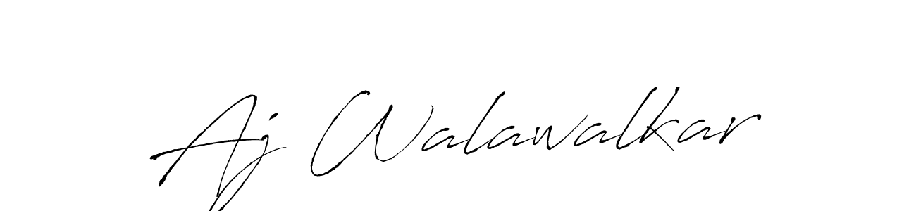 Also You can easily find your signature by using the search form. We will create Aj Walawalkar name handwritten signature images for you free of cost using Antro_Vectra sign style. Aj Walawalkar signature style 6 images and pictures png