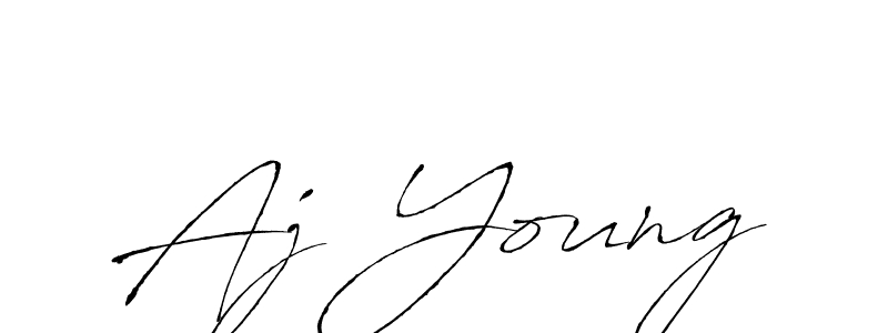 How to make Aj Young name signature. Use Antro_Vectra style for creating short signs online. This is the latest handwritten sign. Aj Young signature style 6 images and pictures png