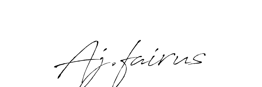 How to make Aj.fairus signature? Antro_Vectra is a professional autograph style. Create handwritten signature for Aj.fairus name. Aj.fairus signature style 6 images and pictures png