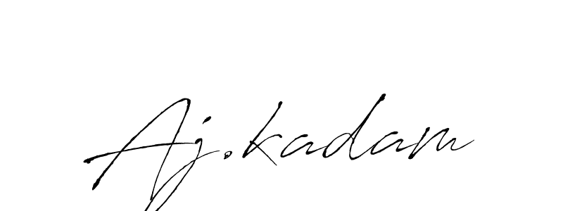 Also we have Aj.kadam name is the best signature style. Create professional handwritten signature collection using Antro_Vectra autograph style. Aj.kadam signature style 6 images and pictures png