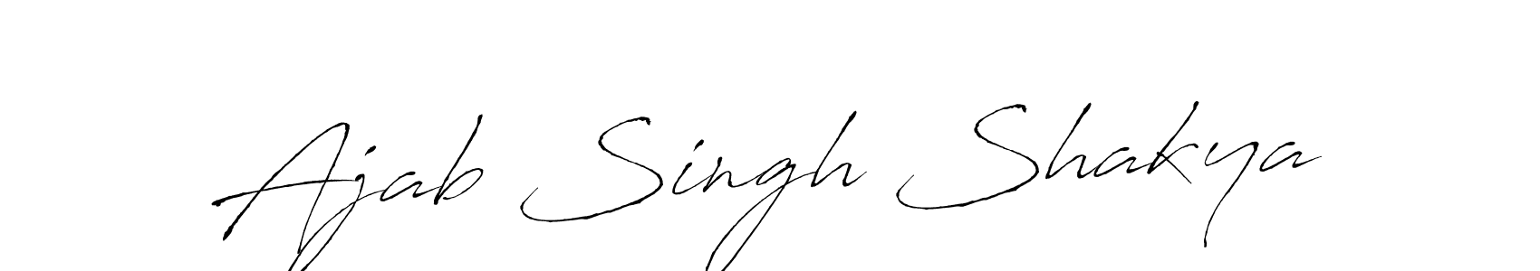 How to make Ajab Singh Shakya signature? Antro_Vectra is a professional autograph style. Create handwritten signature for Ajab Singh Shakya name. Ajab Singh Shakya signature style 6 images and pictures png