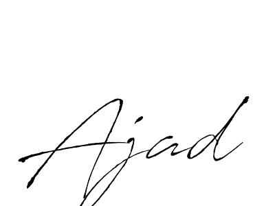 Design your own signature with our free online signature maker. With this signature software, you can create a handwritten (Antro_Vectra) signature for name Ajad. Ajad signature style 6 images and pictures png