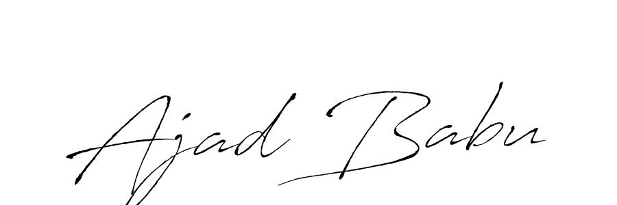 How to make Ajad Babu signature? Antro_Vectra is a professional autograph style. Create handwritten signature for Ajad Babu name. Ajad Babu signature style 6 images and pictures png